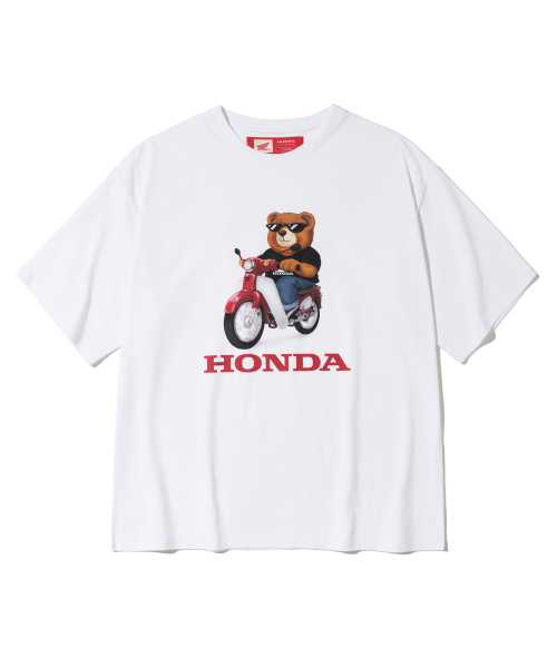 PHYPS MOTORCYCLE(フィップスモーターサイクル)の「Honda Bear T-shirt White(Tシャツ/カットソー・レディース・その他・LARGE/MEDIUM/SMALL/X-LARGE/XX-LARGE)」の4枚目の写真