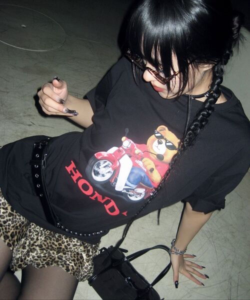 PHYPS MOTORCYCLE(フィップスモーターサイクル)の「Honda Bear T-shirt White(Tシャツ/カットソー・レディース・その他・LARGE/MEDIUM/SMALL/X-LARGE/XX-LARGE)」の14枚目の写真