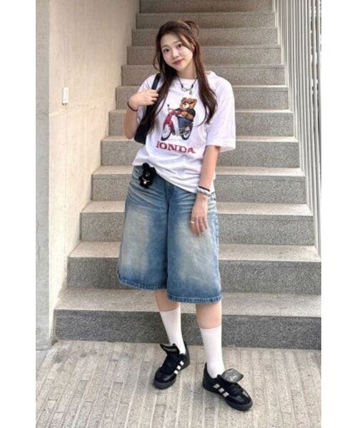 PHYPS MOTORCYCLE(フィップスモーターサイクル)の「Honda Bear T-shirt White(Tシャツ/カットソー・レディース・その他・LARGE/MEDIUM/SMALL/X-LARGE/XX-LARGE)」の12枚目の写真