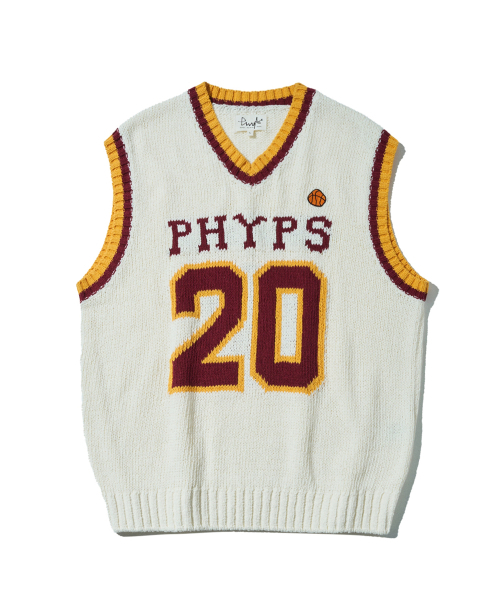 PHYSICAL DEPARTMENT(フィジカル デパートメント)の「ナンバリングニットベスト_アイボリー(ベスト・レディース・その他・MEDIUM/LARGE)」の2枚目の写真