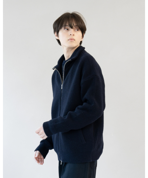 ASTLAY(アストレイ)の「Excella Lambswool Knit zip-up (Dark Navy)(カーディガン/ボレロ・メンズ・その他・2/3)」の8枚目の写真