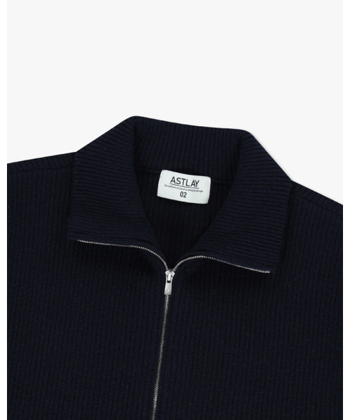 ASTLAY(アストレイ)の「Excella Lambswool Knit zip-up (Dark Navy)(カーディガン/ボレロ・メンズ・その他・2/3)」の10枚目の写真