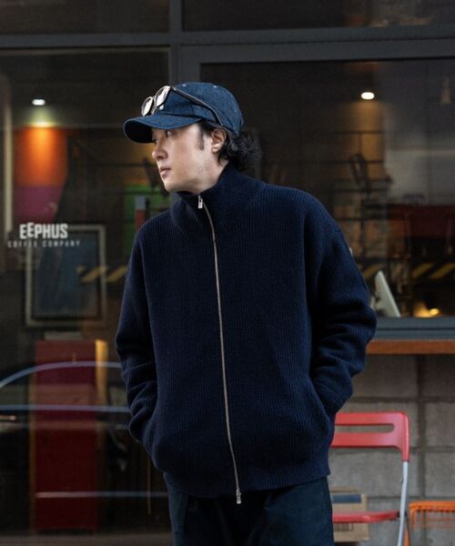 ASTLAY(アストレイ)の「Excella Lambswool Knit zip-up (Dark Navy)(カーディガン/ボレロ・メンズ・その他・2/3)」の14枚目の写真