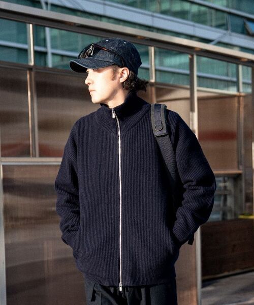 ASTLAY(アストレイ)の「Excella Lambswool Knit zip-up (Dark Navy)(カーディガン/ボレロ・メンズ・その他・2/3)」の15枚目の写真