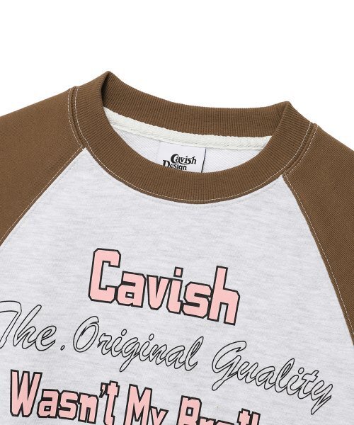 Cavish（カビシ）の「W RAGLAN BROTHERS SWEATSHIRT BROWN(CV2ESFM445A)（スウェット・レディース・ブラウン・FREE）」の3枚目の写真