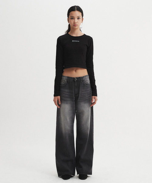 DNSR WOMEN（ディーエヌエスアールウーマン）の「デアデビル クロップロングスリーブ ブラック（Tシャツ/カットソー・レディース・その他・SMALL/MEDIUM）」の2枚目の写真