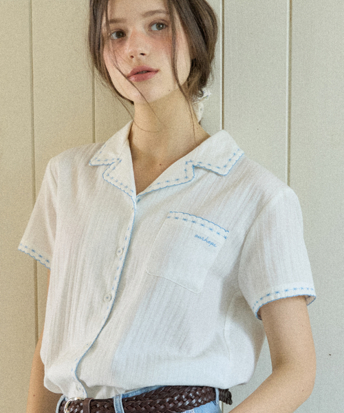 OURHOPE(アワーホープ)の「デルイオン刺繍ブラウス - ホワイト(シャツ/ブラウス・レディース・ホワイト・FREE)」の2枚目の写真