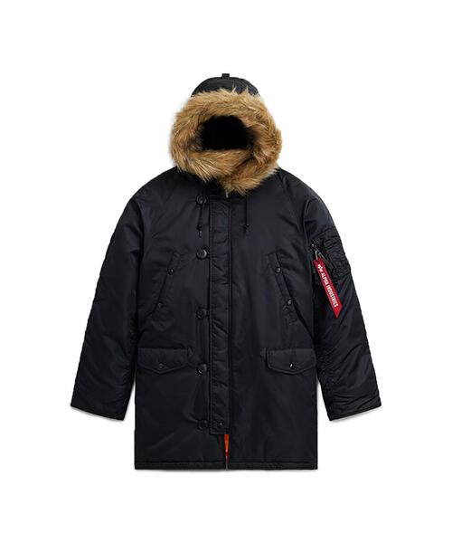 Alpha Industries（アルファインダストリーズ）の「Alpha Industries/アルファインダストリーズ/SLIM FIT N-3B/スリムフィット エヌツービー（ミリタリージャケット・メンズ・ネイビー/ブラック/その他10・M/L/XL）」の2枚目の写真