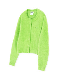 ROUND NECK CARDIGAN NEON GREEN(FOR WOMEN)