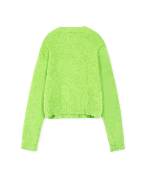 VERSE ONE(バースワン)の「ROUND NECK CARDIGAN NEON GREEN(FOR WOMEN)(カーディガン/ボレロ・レディース・その他・SMALL/MEDIUM)」の2枚目の写真
