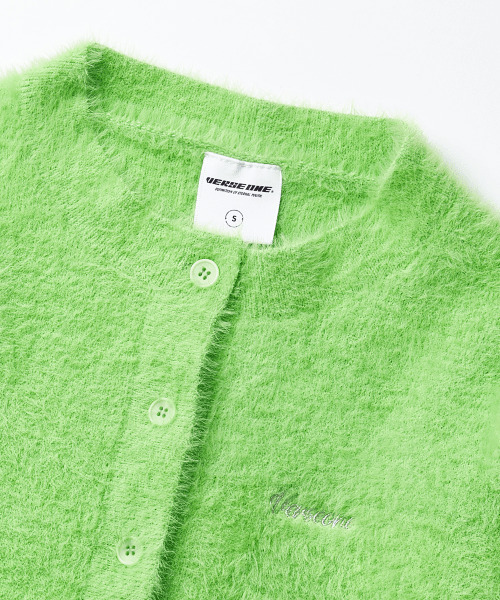 VERSE ONE(バースワン)の「ROUND NECK CARDIGAN NEON GREEN(FOR WOMEN)(カーディガン/ボレロ・レディース・その他・SMALL/MEDIUM)」の5枚目の写真