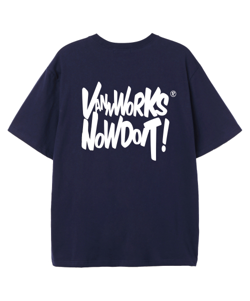 VANNWORKS(バンワークス)の「NOW DOIT オーバーサイズ 半袖Tシャツ (VS0119) ネイビー(Tシャツ/カットソー・レディース・その他・SMALL/MEDIUM/LARGE/X-LARGE/XX-LARGE)」の3枚目の写真