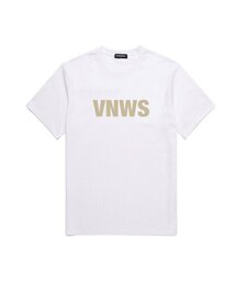 VNWSロゴ半袖Tシャツ (VS0007) ホワイト_ベージュ