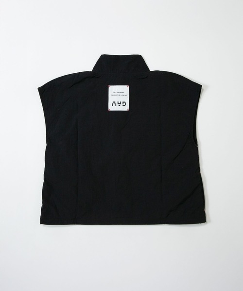 MAKE YOUR DAY（メイクユアデイ）の「ダブルジップナイロンベスト■150.160cm（ベスト・キッズ・ブラック/カーキ・150/160）」の3枚目の写真