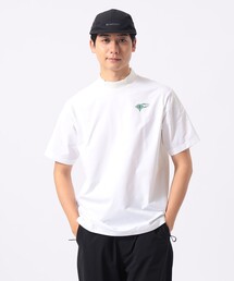 BEAMS GOLF（ビームスゴルフ）の「ORANGE LABEL   ヨーク異素材切り替え ロゴモックネックシャツ（Tシャツ/カットソー）」