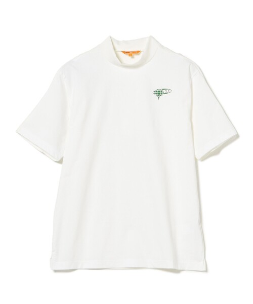 BEAMS GOLF（ビームスゴルフ）の「ORANGE LABEL / ヨーク異素材切り替え ロゴモックネックシャツ（Tシャツ/カットソー・メンズ・ブラック/グレー/ホワイト・M/L/XL/S）」の13枚目の写真