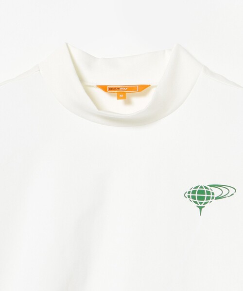 BEAMS GOLF（ビームスゴルフ）の「ORANGE LABEL / ヨーク異素材切り替え ロゴモックネックシャツ（Tシャツ/カットソー・メンズ・ブラック/グレー/ホワイト・M/L/XL/S）」の14枚目の写真