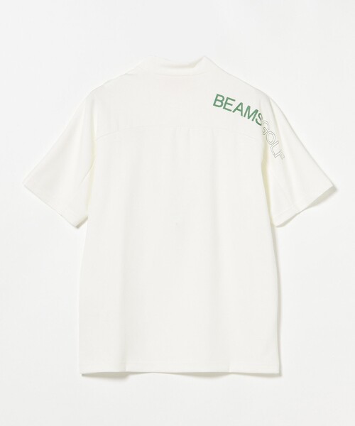 BEAMS GOLF（ビームスゴルフ）の「ORANGE LABEL / ヨーク異素材切り替え ロゴモックネックシャツ（Tシャツ/カットソー・メンズ・ブラック/グレー/ホワイト・M/L/XL/S）」の17枚目の写真