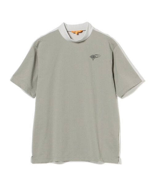 BEAMS GOLF（ビームスゴルフ）の「ORANGE LABEL / ヨーク異素材切り替え ロゴモックネックシャツ（Tシャツ/カットソー・メンズ・ブラック/グレー/ホワイト・M/L/XL/S）」の19枚目の写真