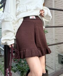 w closet | フリルニットショートパンツ(その他パンツ)