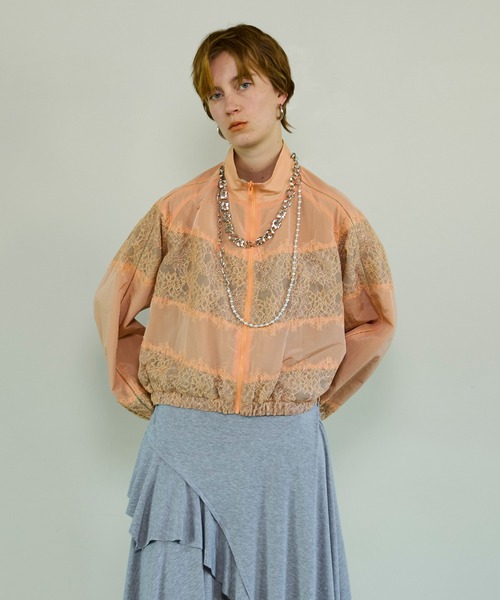 新品MAISON SPECIAL リバーシブルレースブルゾン 2WAY Lace Blouse/リバーシブルレースブルゾン（ブルゾン）｜MAISON