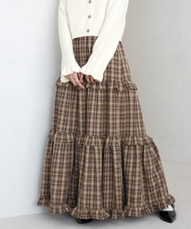 RAGEBLUE | ボリュームチェックフリルティアードスカート(スカート)