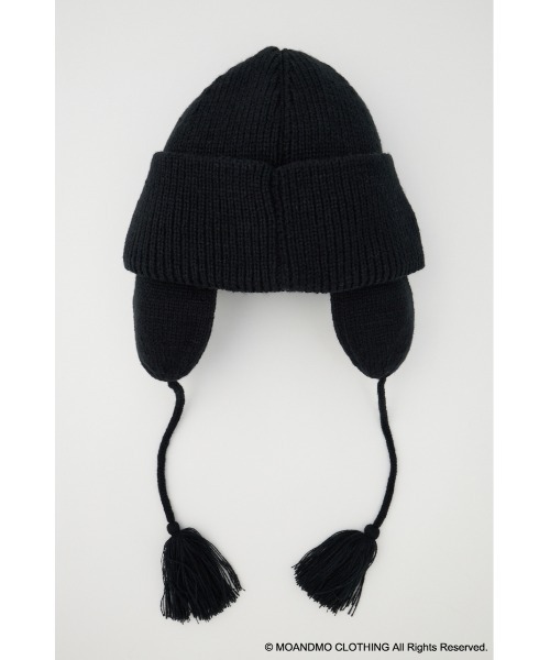 MOUSSY（マウジー）の「MOANDMO ニットキャップ（ニットキャップ/ビーニー・レディース・ブラック・FREE）」の3枚目の写真