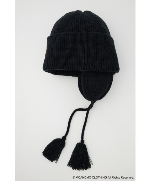MOUSSY（マウジー）の「MOANDMO ニットキャップ（ニットキャップ/ビーニー・レディース・ブラック・FREE）」の4枚目の写真