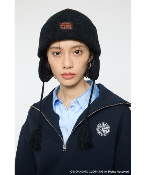 MOUSSY（マウジー）の「MOANDMO ニットキャップ（ニットキャップ/ビーニー・レディース・ブラック・FREE）」の11枚目の写真