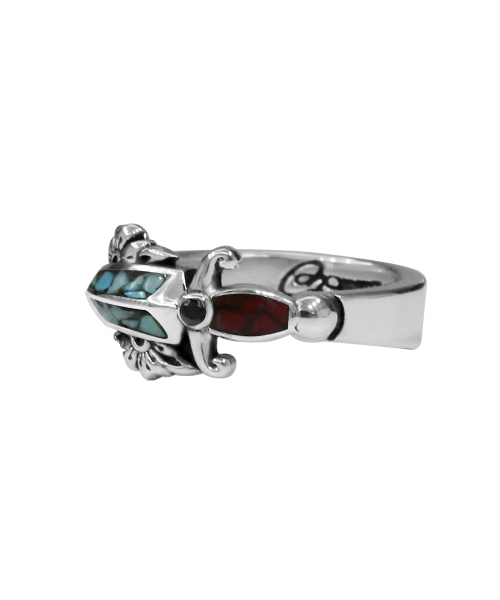 ANONYMOUS ARTISAN(アノニマスアルティザン)の「Dagger Flower Inlay Ring(リング・レディース・その他・27号/12号/13号/14号/15号/16号/17号/18号/19号/20号/21号/28/30/29号/23号/22号/24号/25号/26号)」の4枚目の写真