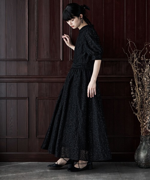 スパングルレースキャスリーンフレアドレス（ドレス）｜etoll.（エトル