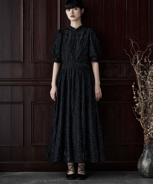 etoll.（エトル）の「スパングルレースキャスリーンフレアドレス（ドレス・レディース・チャコール/アイボリー/ブラック・S/M）」の9枚目の写真