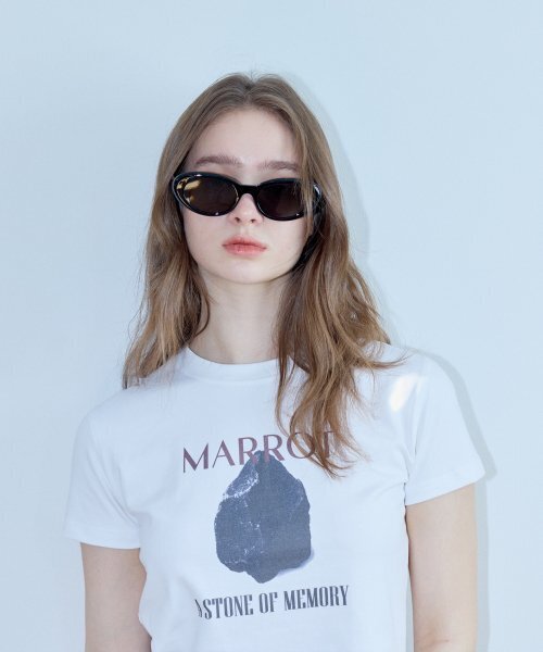 MARROT(マロット)の「ストーンクロップTシャツ_ホワイト(Tシャツ/カットソー・レディース・その他・FREE)」の4枚目の写真