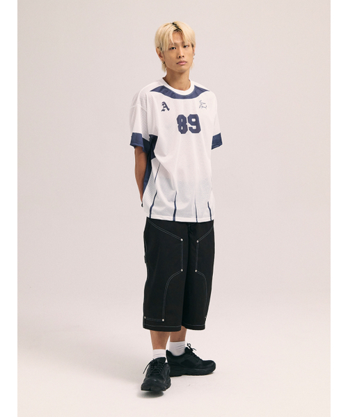 AKECII(アケシ)の「エイティナイン メッシュジャージ ショートスリーブ-ホワイト(Tシャツ/カットソー・メンズ・その他・MEDIUM/LARGE)」の2枚目の写真