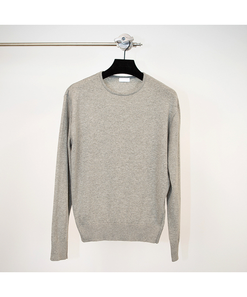 GOZER(ゴーザー)の「FOREST ROUND KNIT_STONE(ニット/セーター・メンズ・サンドグレー・1/2/3)」の1枚目の写真