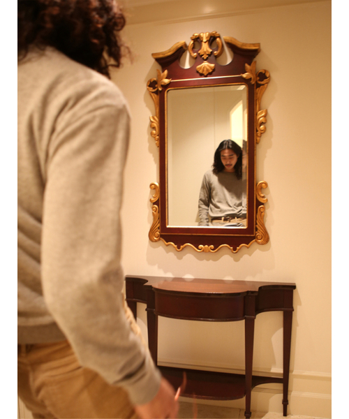 GOZER(ゴーザー)の「FOREST ROUND KNIT_STONE(ニット/セーター・メンズ・サンドグレー・1/2/3)」の2枚目の写真