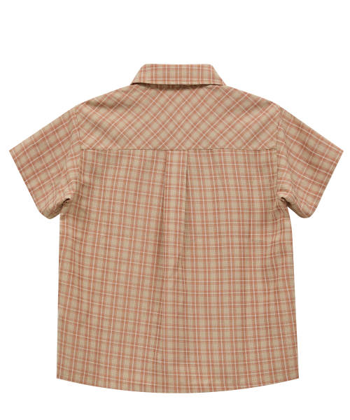 WaiKei（ワイケイ）の「YK スターアップリケチェック半袖シャツピンクベージュ（シャツ/ブラウス・レディース・その他・0/1/2）」の7枚目の写真