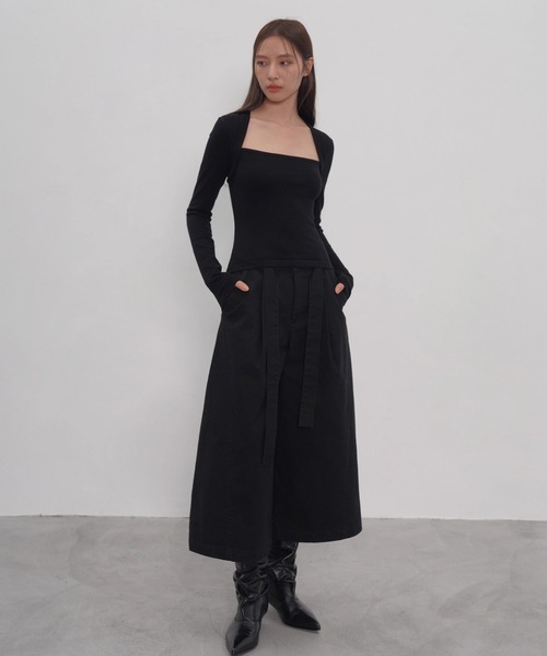 EIGHTHMONTH（エイスマンス）の「レイヤードライクコンパクトニット EM25a153【EIGHTHMONTH】（Tシャツ/カットソー・レディース・ブラック/ブラウン・M/S）」の13枚目の写真