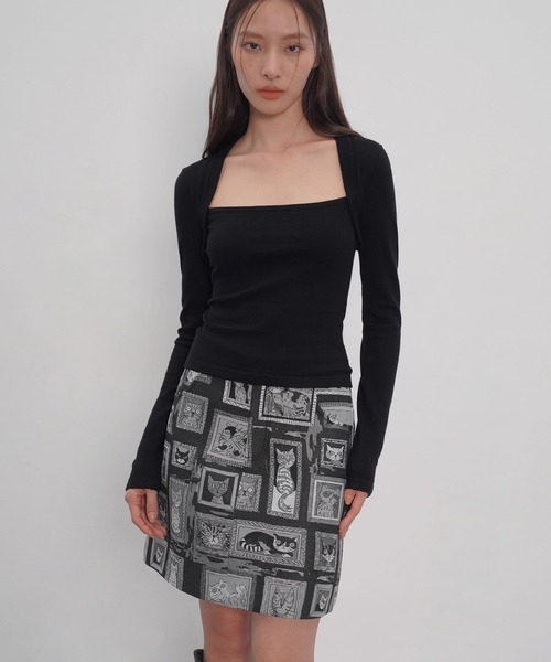 EIGHTHMONTH（エイスマンス）の「レイヤードライクコンパクトニット EM25a153【EIGHTHMONTH】（Tシャツ/カットソー・レディース・ブラック/ブラウン・M/S）」の20枚目の写真