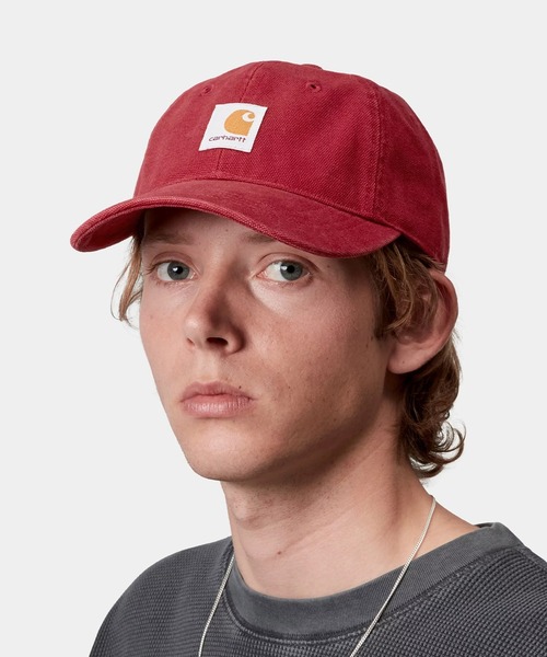Carhartt(カーハート)の「Carhartt WIP/カーハート ダブリューアイピー キャップ SELBY CANVAS CAP I035414(キャップ・メンズ・レッド/ダークネイビー/ブラック・FREE)」の3枚目の写真