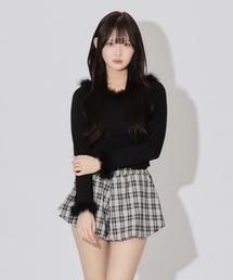 ALLuRing ChaRm（アリュリングチャーム）の「One-Shoulder Fur Tops / ワンショルダーファートップス（シャツ/ブラウス）」