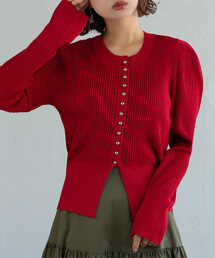 カーディガン/ボレロ（レッド/赤色系・長袖）ファッション通販 - ZOZOTOWN