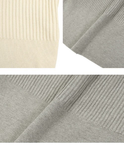 KOBE LETTUCE(コウベレタス)の「ボリューム袖ボタンデザインカーディガン(カーディガン/ボレロ・レディース・アイボリー系/レッド/グレー/ネイビー・M)」の12枚目の写真