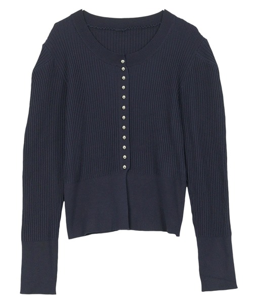 KOBE LETTUCE(コウベレタス)の「ボリューム袖ボタンデザインカーディガン(カーディガン/ボレロ・レディース・アイボリー系/レッド/グレー/ネイビー・M)」の15枚目の写真