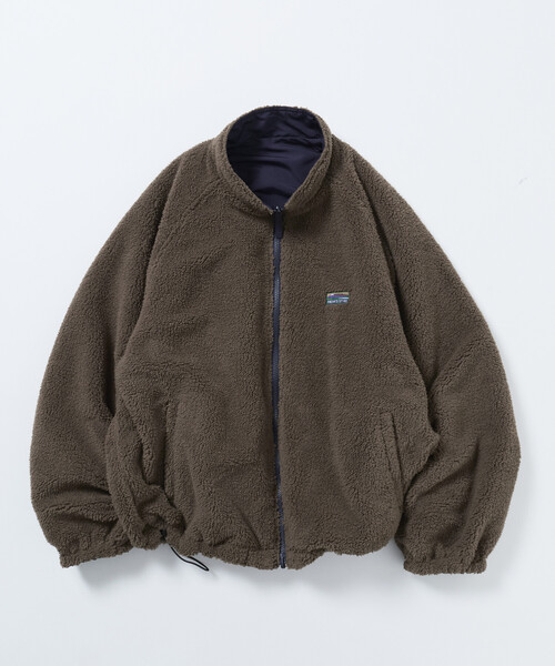 FREAK'S STORE（フリークスストア）の「限定展開 リラックスフィット ナイロンフリース リバーシブル スタンドブルゾン（ブルゾン・メンズ・ブラック/ネイビー/チャコールグレー・LARGE/MEDIUM/SMALL/X-LARGE）」の20枚目の写真