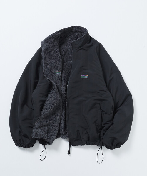 FREAK'S STORE（フリークスストア）の「限定展開 リラックスフィット ナイロンフリース リバーシブル スタンドブルゾン（ブルゾン・メンズ・ブラック/ネイビー/チャコールグレー・LARGE/MEDIUM/SMALL/X-LARGE）」の22枚目の写真