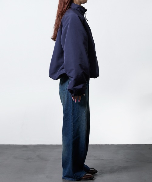 FREAK'S STORE（フリークスストア）の「限定展開 リラックスフィット ナイロンフリース リバーシブル スタンドブルゾン（ブルゾン・メンズ・ブラック/ネイビー/チャコールグレー・LARGE/MEDIUM/SMALL/X-LARGE）」の7枚目の写真