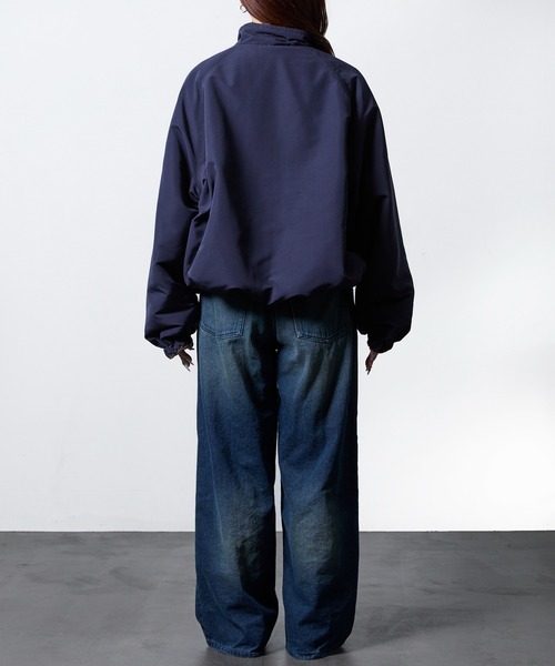 FREAK'S STORE（フリークスストア）の「限定展開 リラックスフィット ナイロンフリース リバーシブル スタンドブルゾン（ブルゾン・メンズ・ブラック/ネイビー/チャコールグレー・LARGE/MEDIUM/SMALL/X-LARGE）」の8枚目の写真