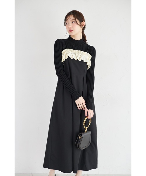 ZOZO限定】胸元フリルキャミソールジャンパースカート（ジャンパー