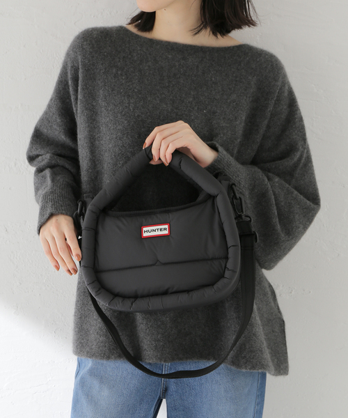 HUNTER(ハンター)の「HUNTER/ ハンター MIDI HOBO(ショルダーバッグ・レディース・ブラック・FREE)」の10枚目の写真